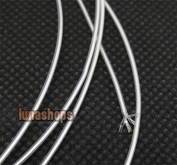 100cm UK QED Silver Plated Hifi Earphone Audio Signal Cable 
