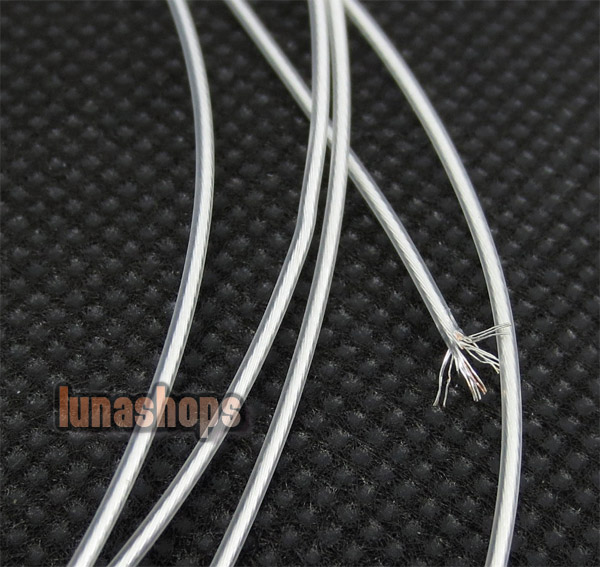 100cm UK QED Silver Plated Hifi Earphone Audio Signal Cable 