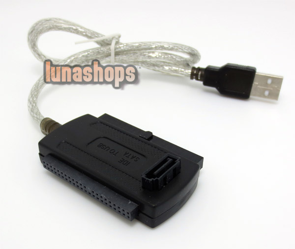 USB 2.0 to SATA IDE 2.5 3.5 Hard Drive Adapter Converter Cable Kits Set