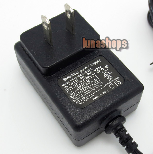 Universal US Wall Mount Power Home Wall Charger Adapter 5V 2A DC2.5
