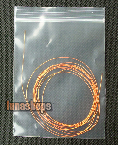 170cm Goddess Silver Plated OCC Signal   Wire Cable Dia:0.3mm For DIY Hifi 