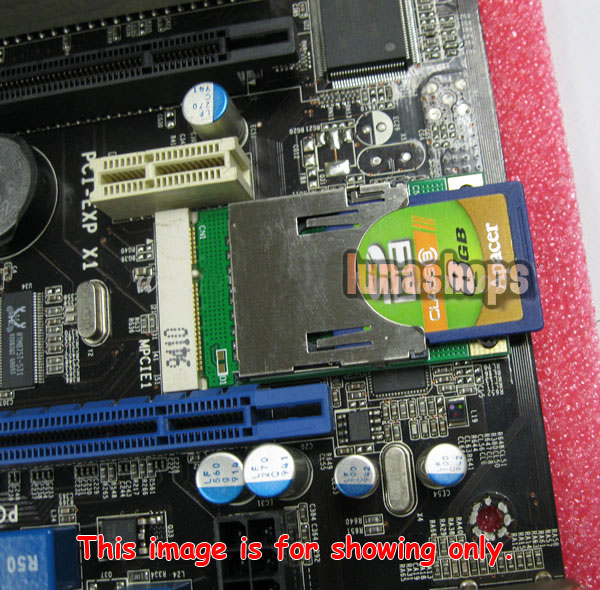 SD SDHC TF MMC Memory Card to laptop Mini PCI-e reader adapter as SSD PA-MR04