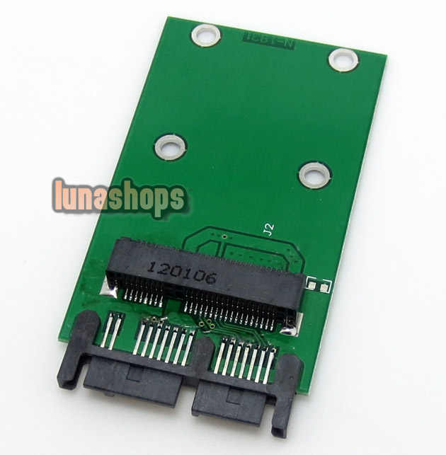 Mini Pci-e Sata to Microsata Msata to 1.8 " Micro Sata Adapter Card 
