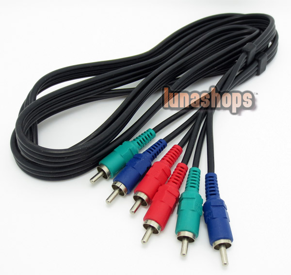 1.5m 3 RCA YPbPr YCbCr YPbPr Male To Male Adapter Cable 