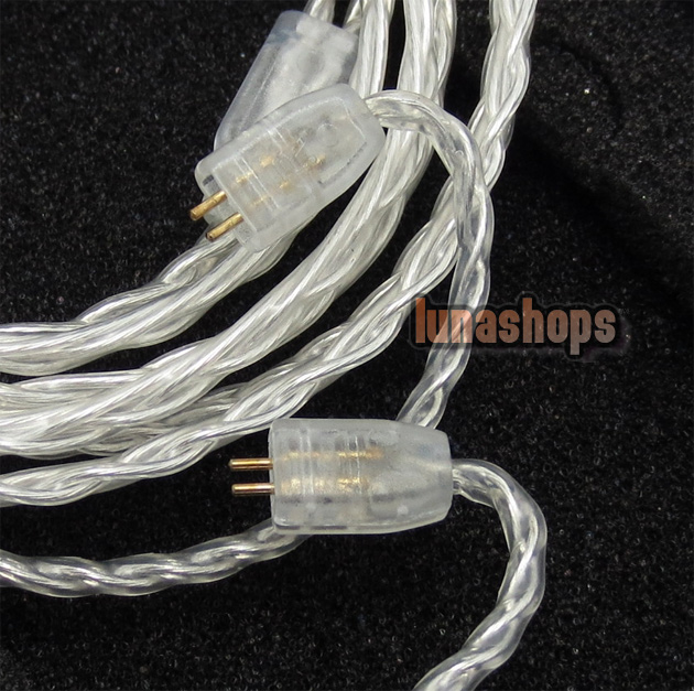 1.2m Custom Handmade Cable For Ultimate Ears UE TF10 SF3 SF5 5EB 5pro Earphone Silver plated