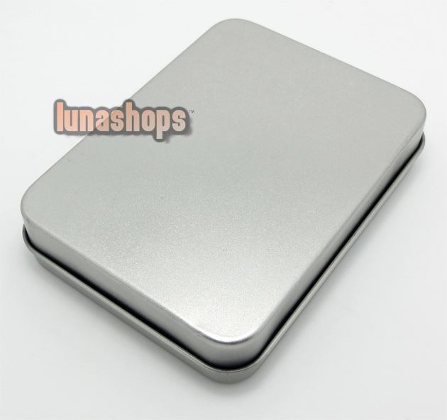 9cm*12cm*2.5cm Pocket Bag Hard Case Storage for Silver earphone cable