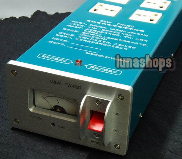 G&W TW-06D Power Adpater Filter For Hifi Speaker 400v/50Hz 15A AC220v Input