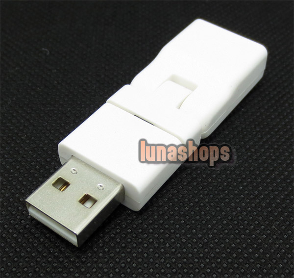 USB 2.0 Angle Male to Female 180 Rotating Cable Adapter
