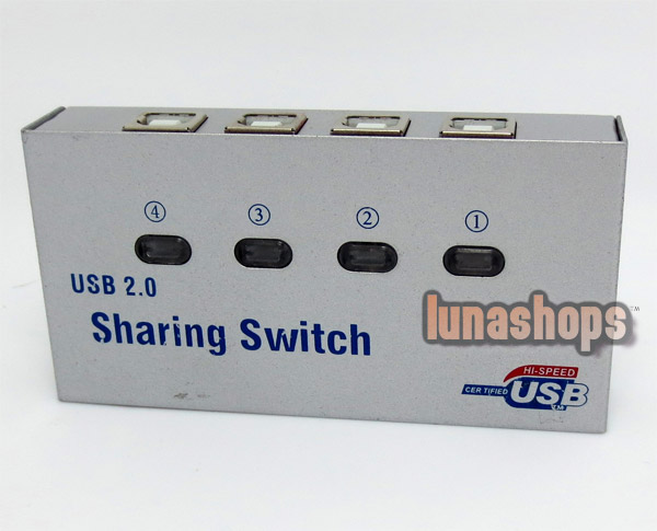 4 PORT USB2.0 AUTO SHARING SWITCH HUB FOR PRINTER SCANNER KEYBOARD