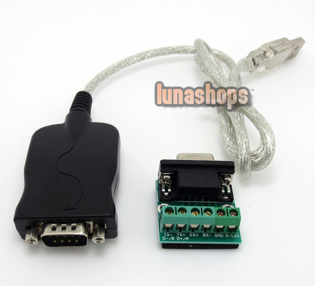 USB 2.0 to RS-485 DB9 Serial Converter Adapter Cable (Normal version)