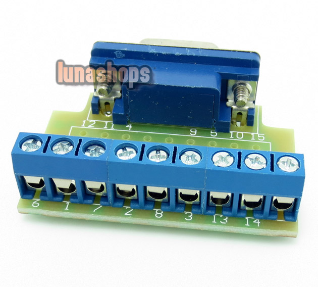 Solderless Welding Free 9 pins VGA Female Module With ID-Bit plug DIY Adapter