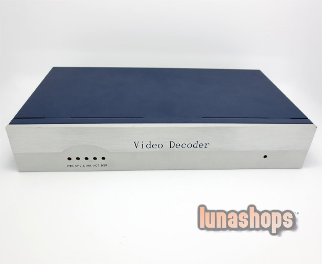 Video Decoder BNC RS232 RS485 Rj45 Alarm For CCTV surveillance Box 