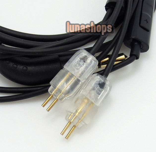 1.2m Handmade Cable + Remote For   Westone W4r UE18 UE18PRO UM3XRC ES5 ES3 earphone Headphone Iphone/Samsung