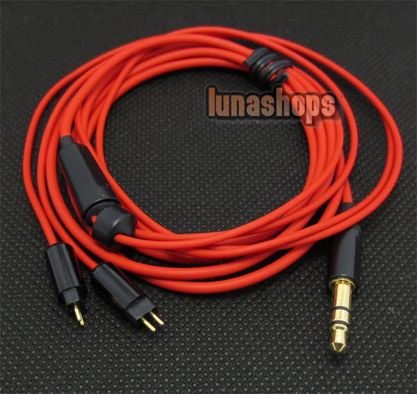 120cm DIY Red Cable For Westone W4r UE18 UE18PRO UM3XRC ES5 ES3 Earphone Headset 