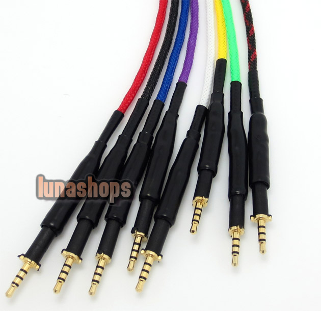 1.35cm Earphone OFC 8N +Shockproof net upgrade cable For AKG K450 K480 Q460 replace