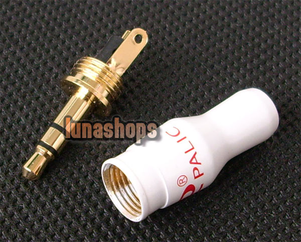 Classic White Pailiccs Plug Audio Cable Connector 3.5mm male adapter