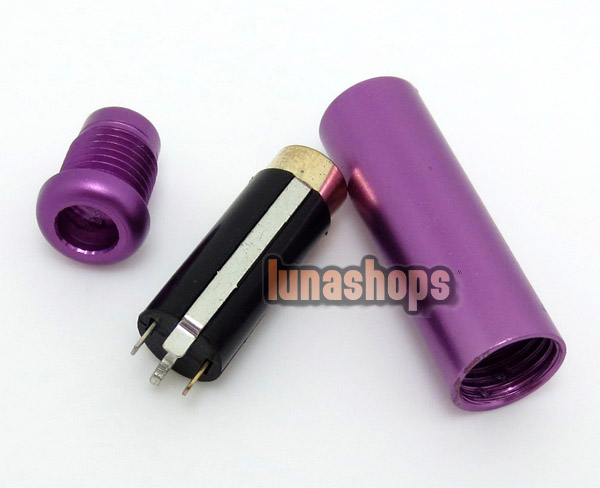 4 color for choosing 3.5mm Stereo Female Plug Audio Cable Connector DIY adapter