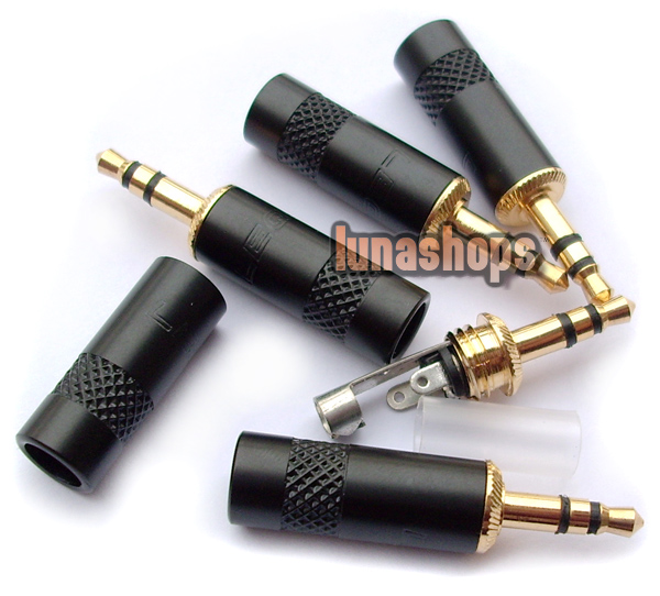 Lequn 3.5mm Plug Gold Plated solder type Adapter