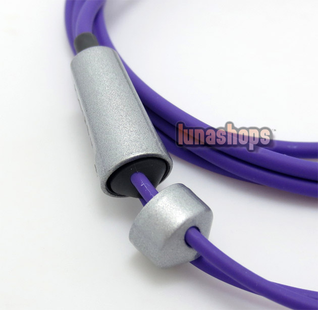 Purple 3.5mm semifinished Neutral DIY Repair updated Cable for earphone Solder 