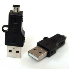USB TO USB A Male To Mini 4 Pin Male Adapter Converter Type