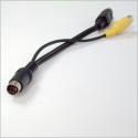 8 Pin S-video Male to 1 RCA 1 S-Video Female Cable 