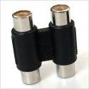 2 RCA to 2 RCA 2X RCA Female to Female connector coupler Audio Adapter