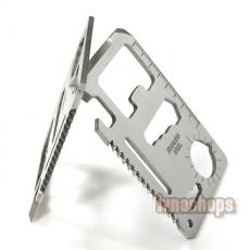 11 in 1 Pocket Stainless Army Survival Multi Tool Card 