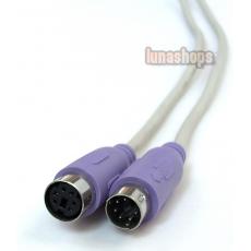 PS/2 Mini Din 6 M/F Extension Cable For Keyboard/Mouse 
