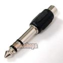 1 6.5mm Male to 1 RCA Female Stereo Audio adapter