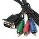 VGA 15 pins to YPbPr/YCbCr TV/HDTV Video Cable