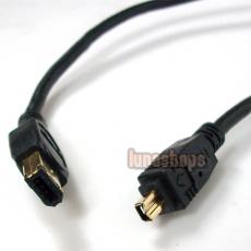 IEEE 1394 iLINK FIREWIRE 6 to 4 PIN CABLE FOR DV