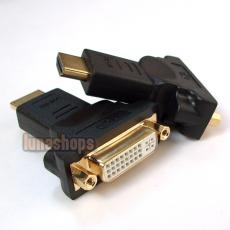 HDMI DVI-D Adapter converts HDMI male to DVI-D female (24+5 Pin)