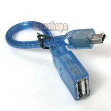 USB A Female to Mini USB B 5 Pin Male adapter Converter Cable
