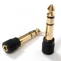 3.5mm Female to 6.5mm Male Stereo Audio Converter Plug