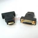 DVI (24+1 Pin) Female To HDMI Male 24K Gold Adapter HDTV