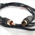 PC to TV 4 Pin S-video Male to 1 RCA Connector Cable