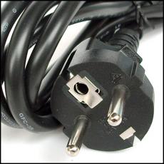 PC 2 Pin Mains Power Cord Cable EU lead