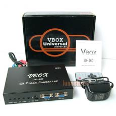 VBOX YPbPr VGA HDMI Input VGA output HDTV Converter Adapter BOX For xbox 360 WII PS3