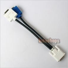 DVI-I 24+5 Pin Male To VGA 24+1 Female Cable Adapter