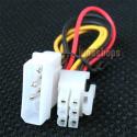 Cable Connector for IDE 4 Pin Power to 6 Pin ATX