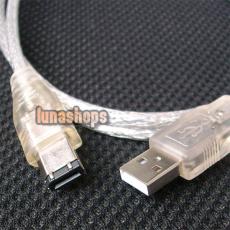 USB to IEEE 1394 4 to 6 pin Firewire i-Link DV Cable PC