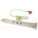  New 1 Port 3.5mm Female Bracket Extension For MainBoard 
