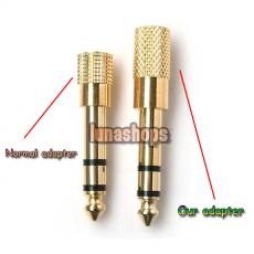 1 6.5mm Male to 1 3.5mm Female Stereo Audio adapter