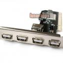 USB 2.0 HUB 4+1 PORTS INTERNAL PCI HOST CONTROLLER CARD