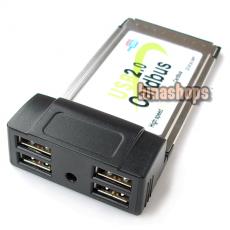 USB 2.0 4 Ports HUB PCMCIA Cardbus Adapter For Laptop