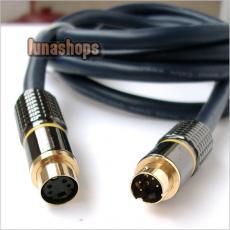 S-VIDEO 1.5M 5FT. PLUG 4 PIN SVHS MALE TO FEMALE CABLE