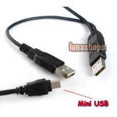 USB 2.0 A Male to Male Mini B 4 Pin M-M Cable + Power Suplly