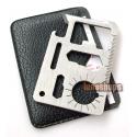 Special Slim version Stainless 11 in 1 Pocket Army Survival Multi Tool Card 