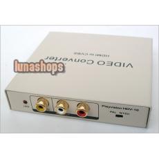 HDV-10 HDMI TO AV PAL NTSC CVBS Video Audio Convertor Adapter Box