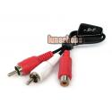 1 RCA AV Female to 2...
